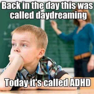 ADD/ADHD kids are just daydreaming