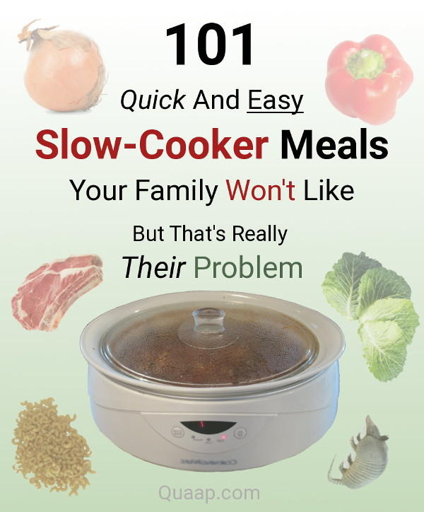 101 Quick And Easy Slow-Cooker Meals Your Family Won't Like But That's Really Their Problem
