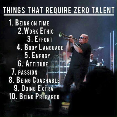 Things that require zero talent